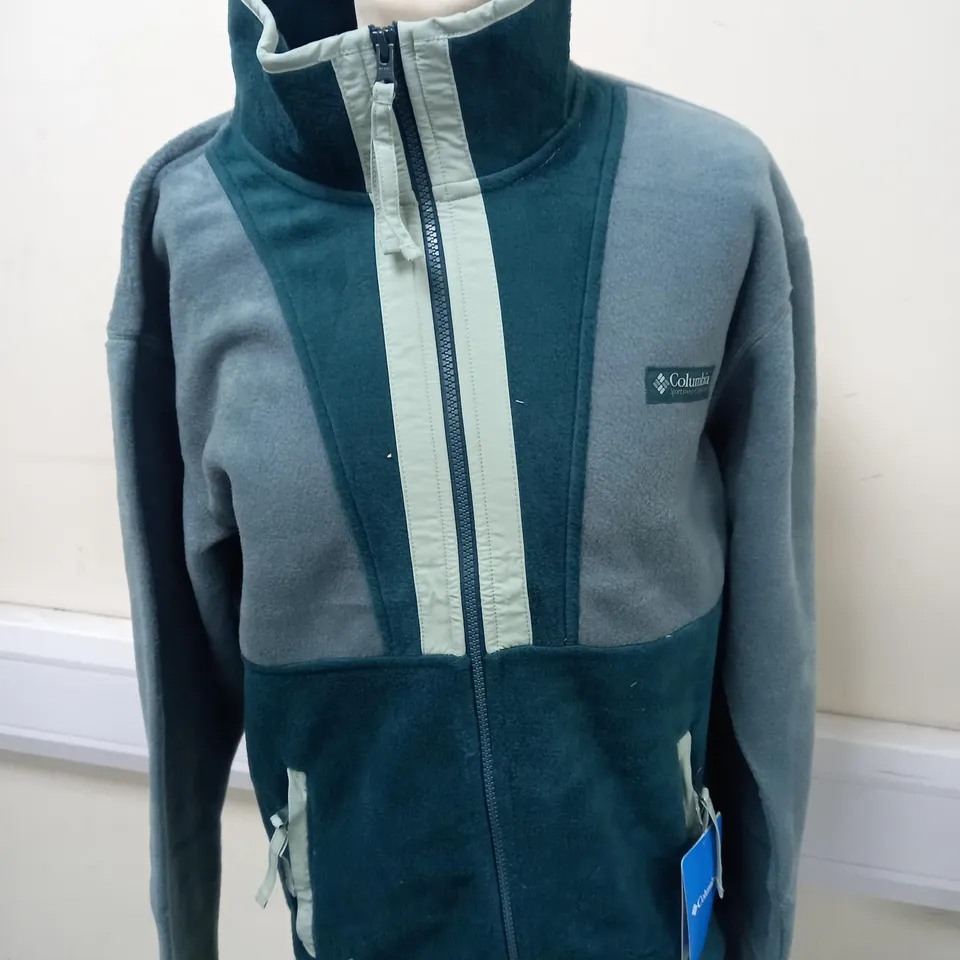 COLUMBIA BACK BOWL FULL ZIP FLEECE SIZE S