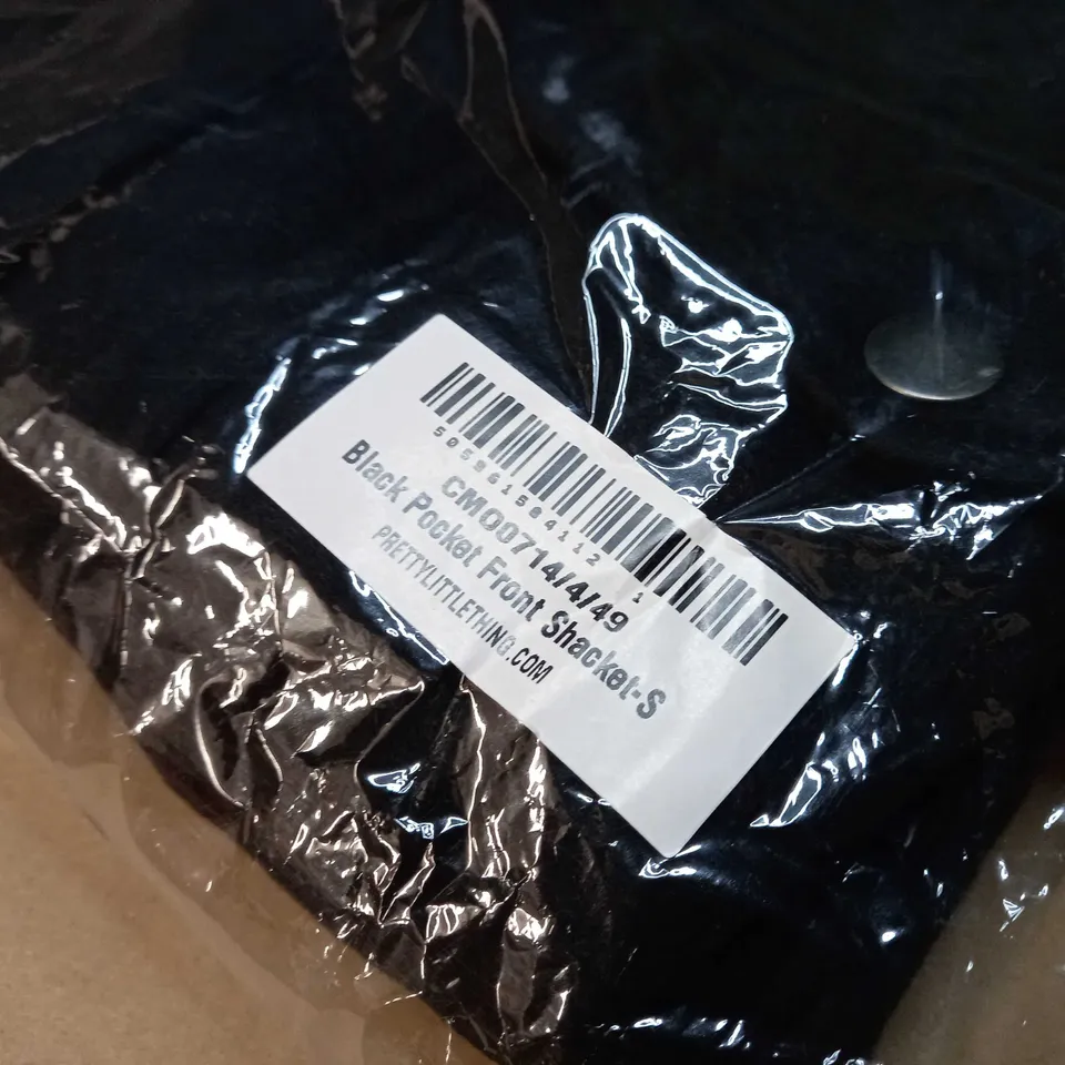PACKAGED PLT BLACKPOCKET FRONT SHACKET - SMALL