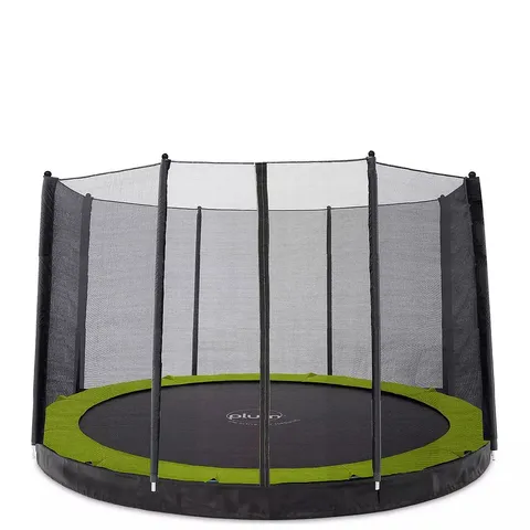 BOXED PLUM 12FT IN-GROUND TRAMPOLINE WITH ENCLOSURE (4 BOXES)