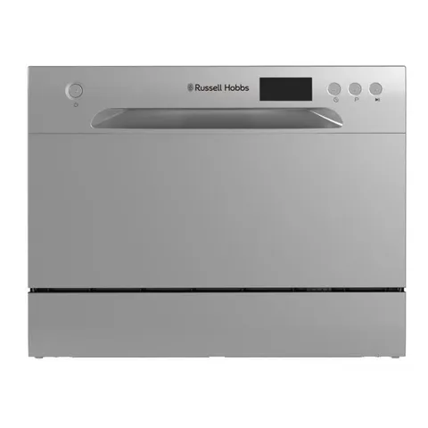 BOXED RUSSELL HOBBS RHTTDW6S TABLE TOP DISHWASHER FREESTANDING 6 SETTINGS SILVER