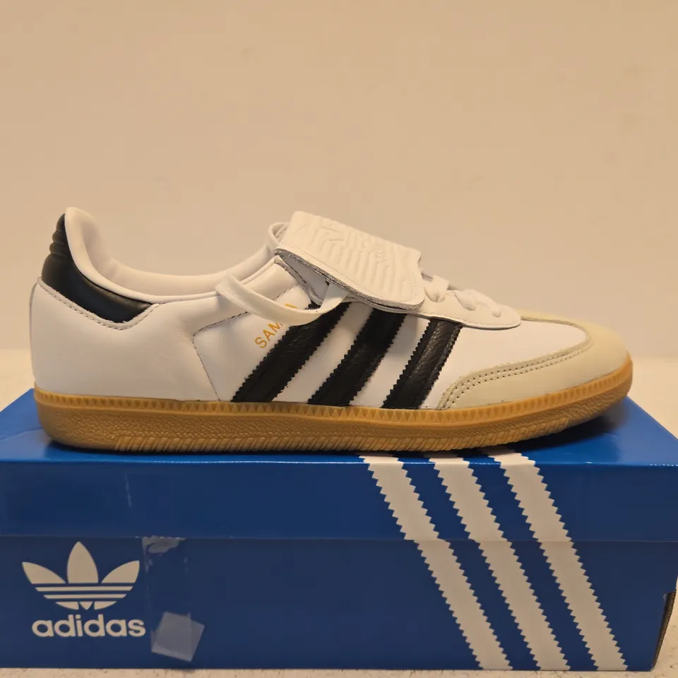 BOXED PAIR OF ADIDAS SAMBA LT W WHITE/BLACK – UK 8.5
