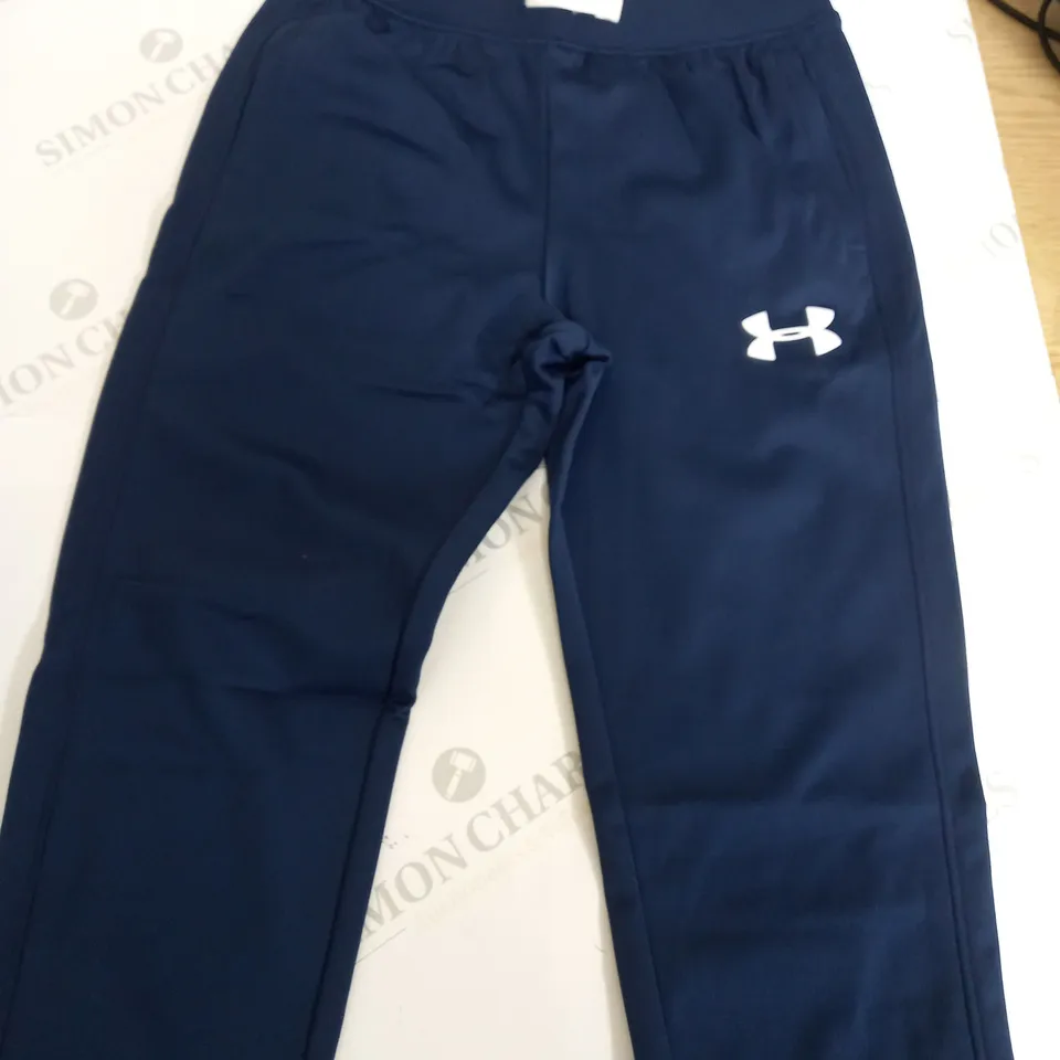 UNDER ARMOUR NAVY TRACK PANTS - SIZE UNSPECIFIED
