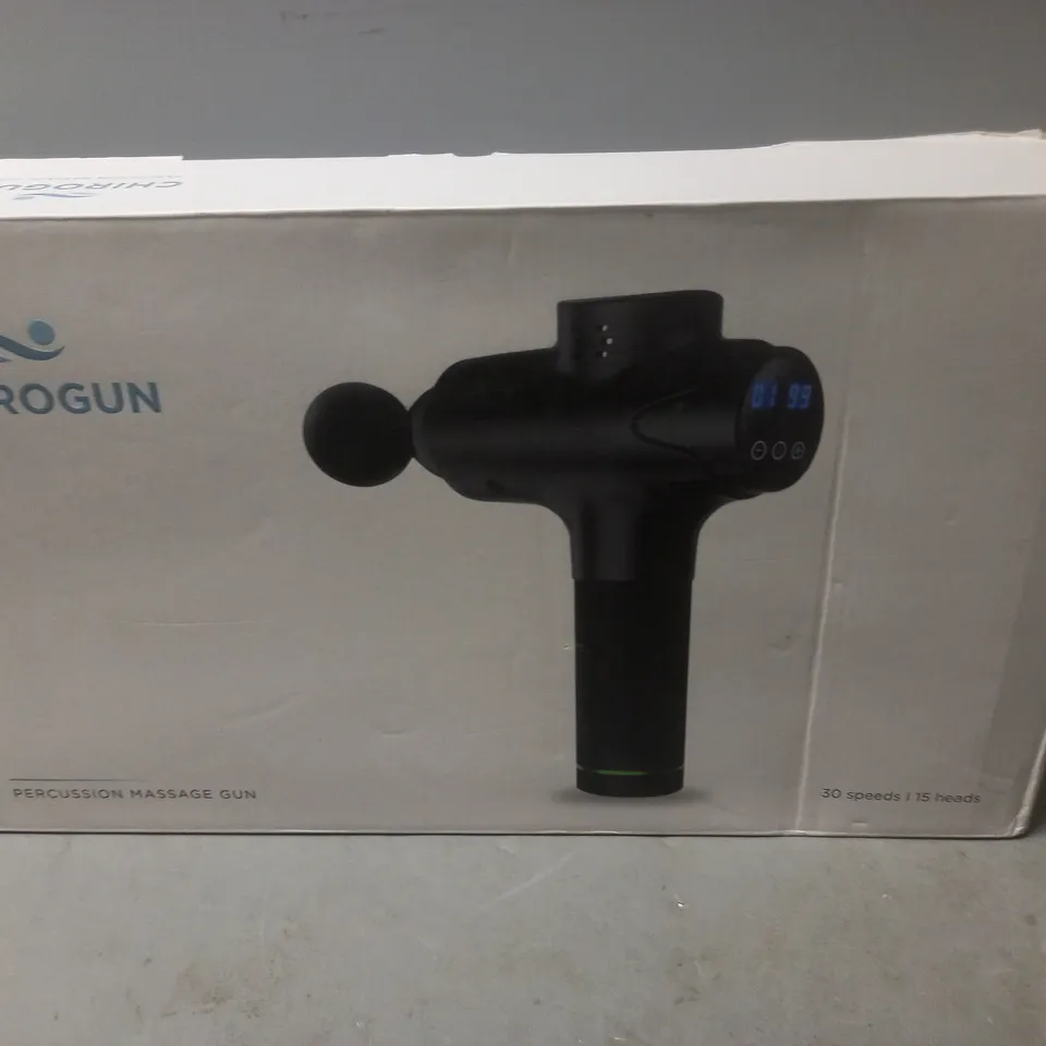 BOXED CHIROGUN PERCUSSION MASSAGE GUN