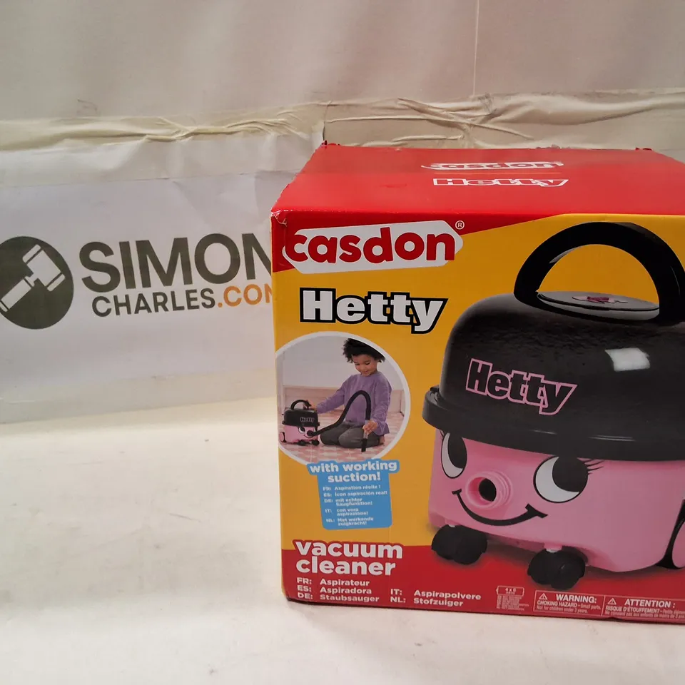 CASDON HETTY VACUUM CLEANER TOY – PINK, BOXED (3+)