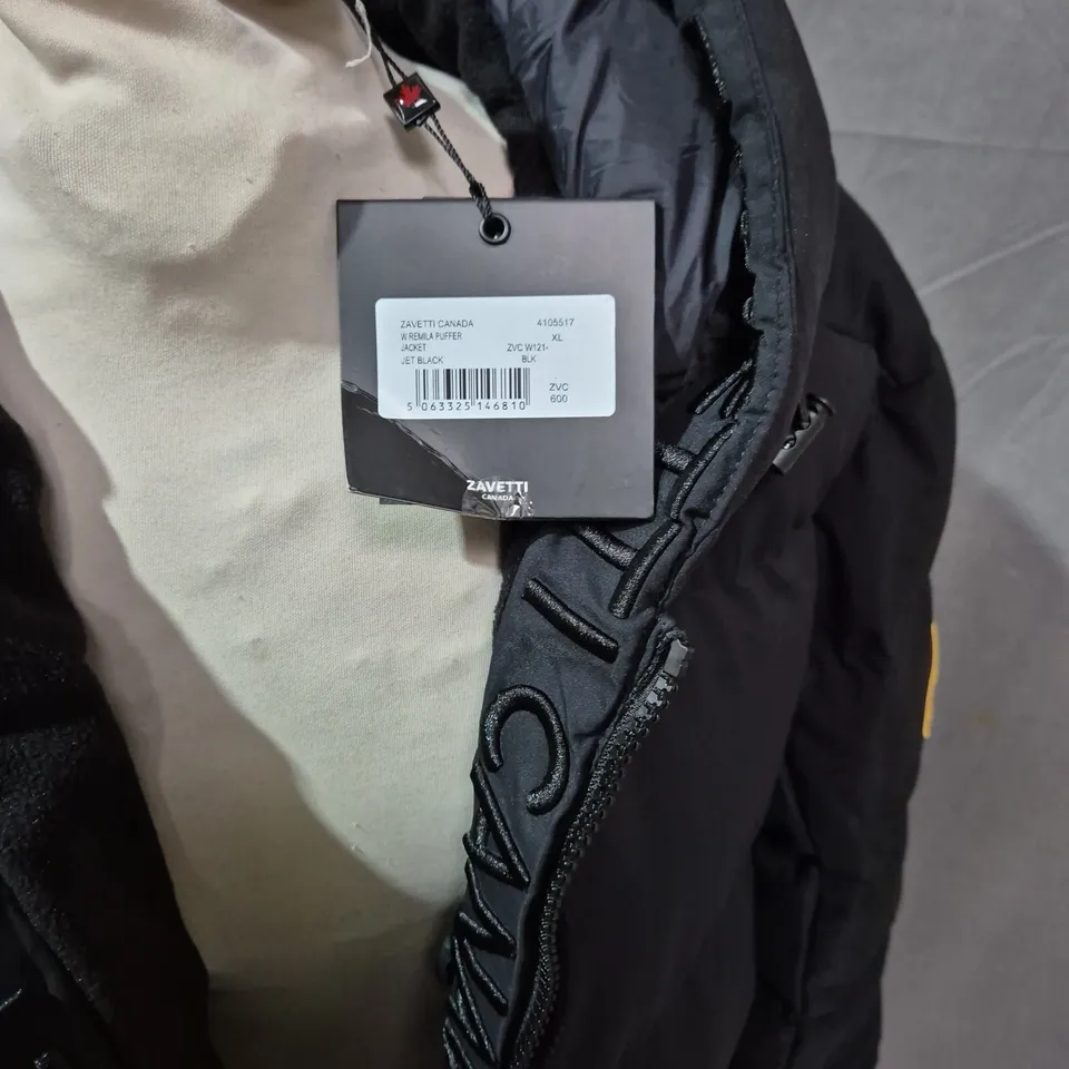 ZAVETTI CANADA WOMEN'S REMILA PUFFER JACKET – JET BLACK – XL