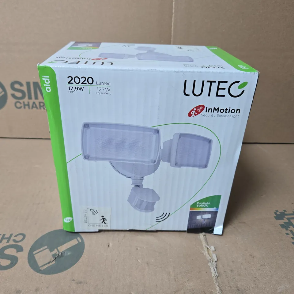 LUTEC INMOTION SECURITY SENSOR LIGHT – OUTDOOR DUAL FLOODLIGHT 
