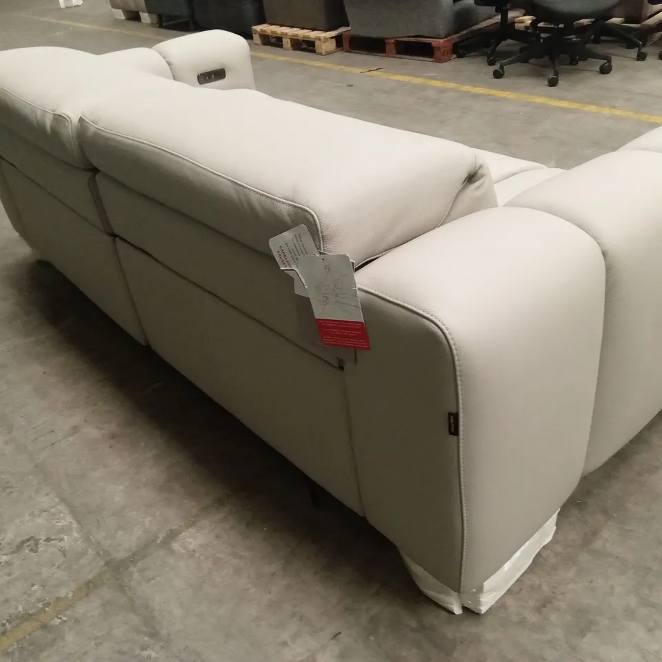 QUALITY DESIGNER ITALIAN MADE GIORGIO 3 SEATER ELECTRIC RECLINER LEATHER SOFA