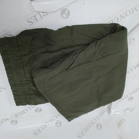GREEN FLOWY PANTS WITH DRAW STRING