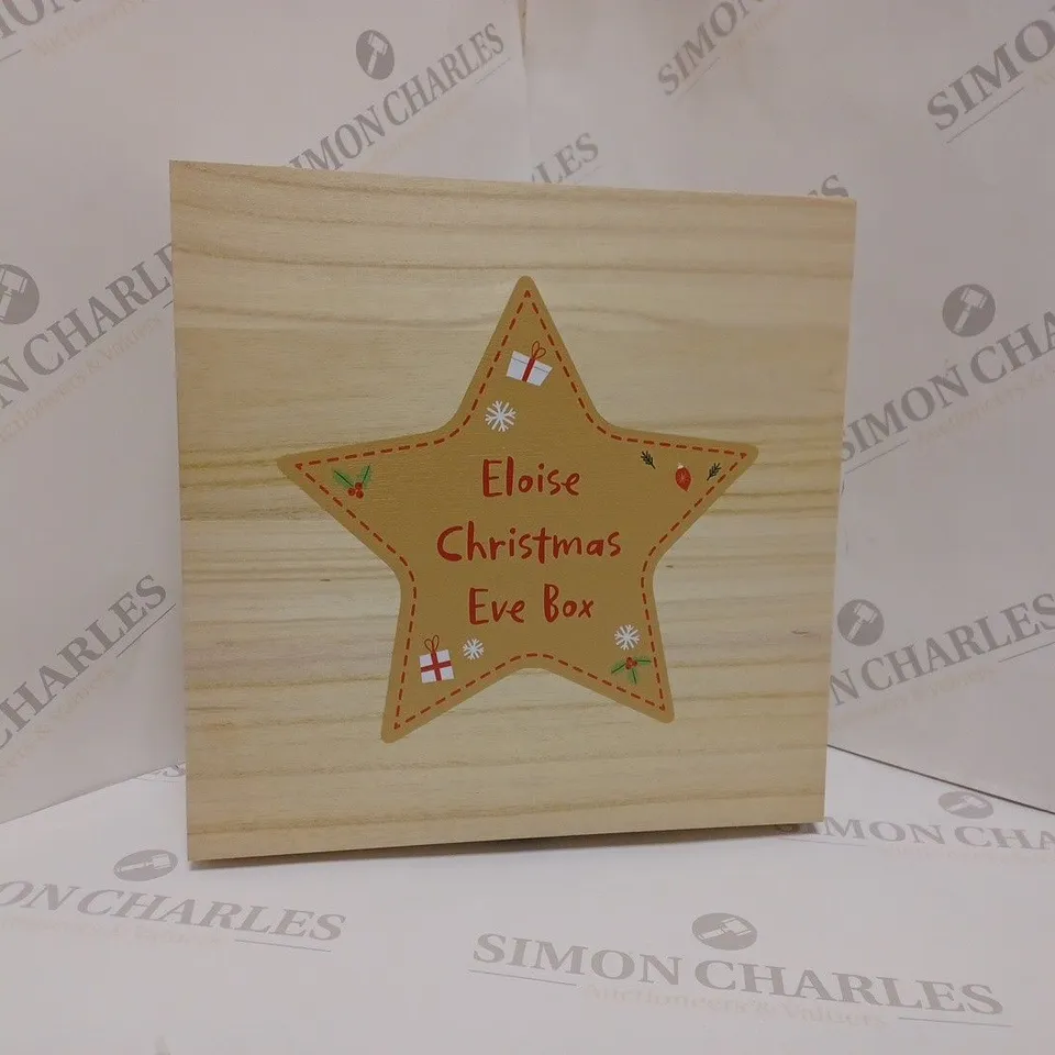 boxed The Personalised Memento Company Star Christmas Eve Box RRP £24.99