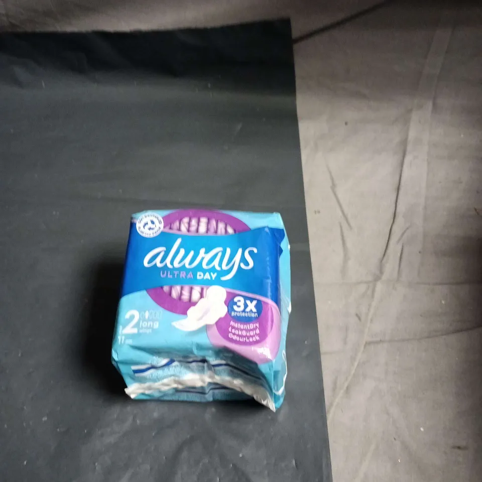 APPROXIMATELY 10 ASSORTED SANITARY PRODUCTS INCLUDING ORGANIC BLADDER CONTROL PADS AND ALWAYS ULTRA DAY 