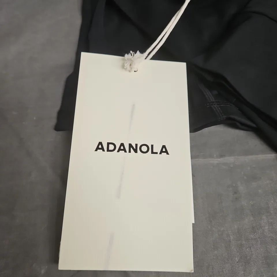 ADANOLA ULTIMATE LONG SLEEVE ZIP UP TOP – BLACK, XXL