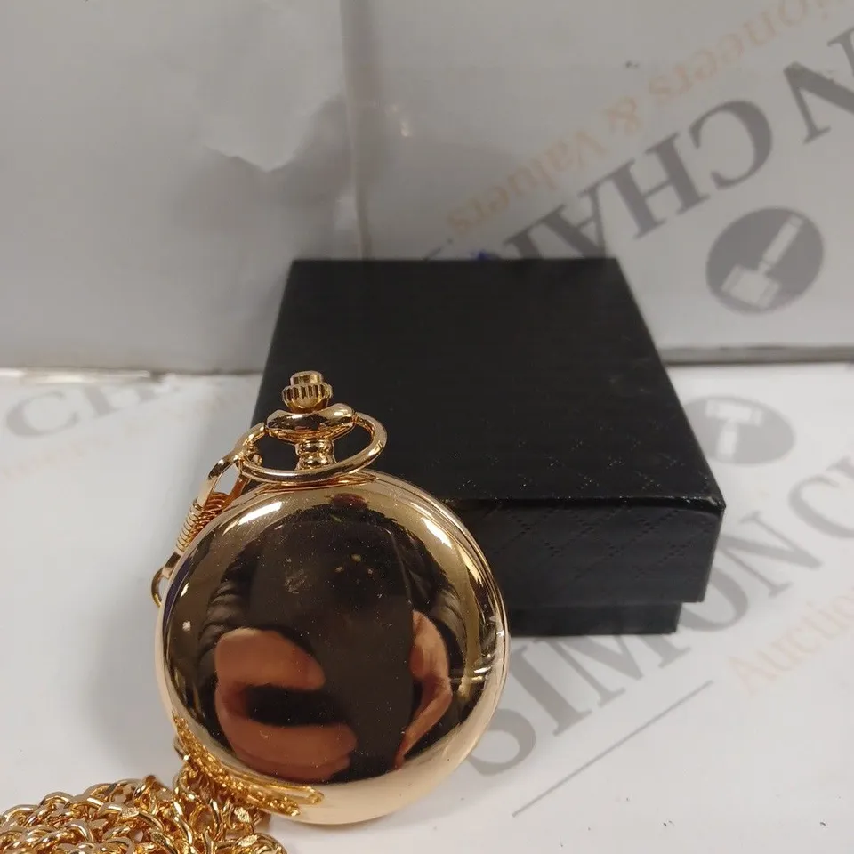 MENS EDISON POCKET WATCH WITH CHAIN 