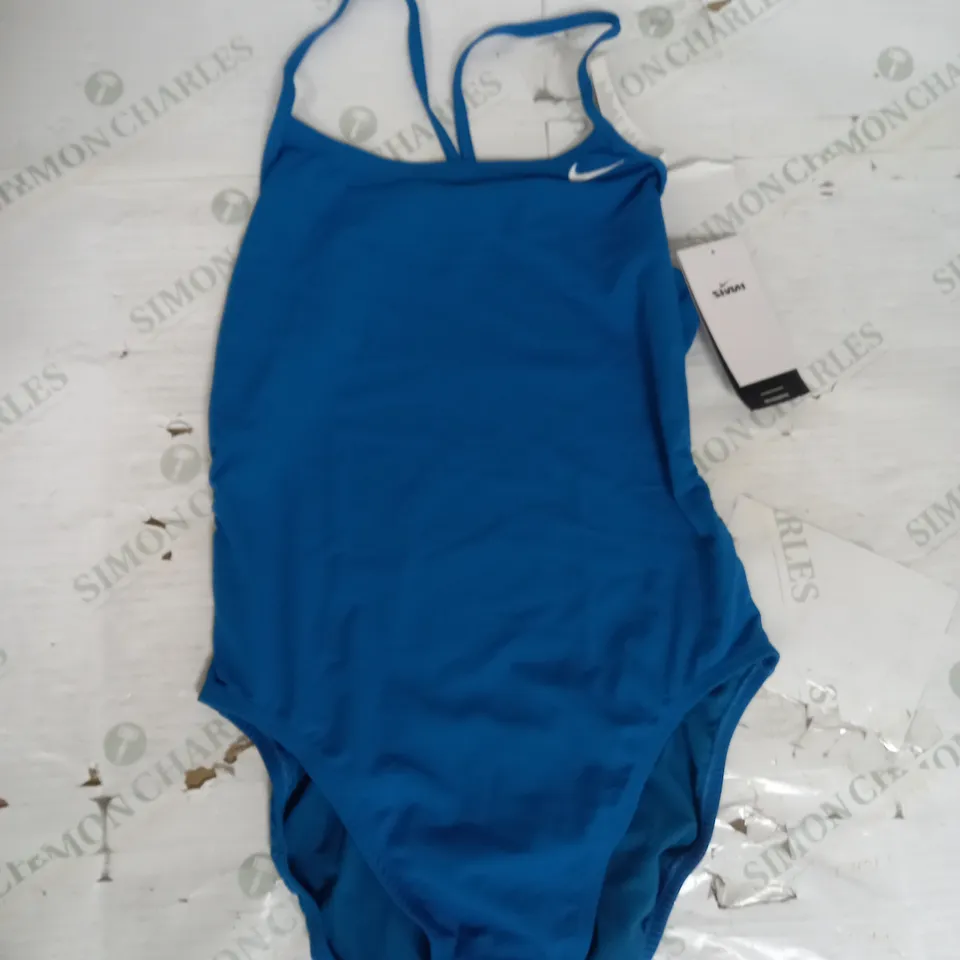 NIKE CUTOUT SWIMSUIT IN GREEN ABYSS SIZE 14