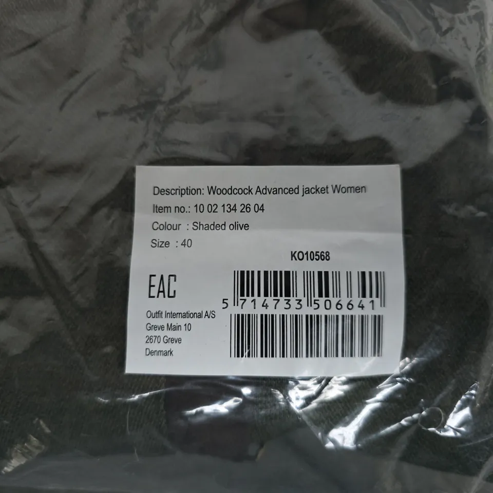 BAGGED SEELAND WOODCOCK ADVANCED JACKET – WOMEN, SHADED OLIVE, UK 12 (EU 40)