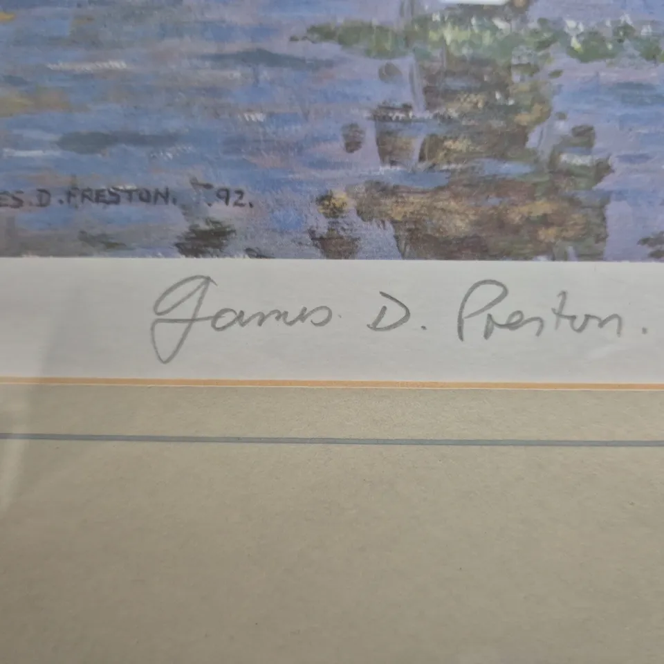 JAMES D PRESTON FRAMED LIMITED EDITION ART PRINT (476/500)