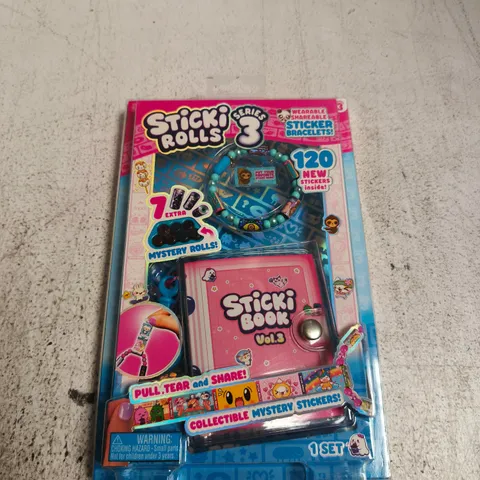 STICKI ROLLS SERIES 3 WITH STICKER BOOK VOL.3
