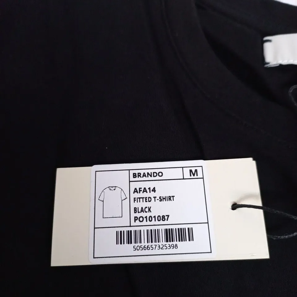 33MM BRANDO FITTED T-SHIRT – BLACK, UK SIZE M