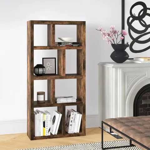 BOXED PISANI TALL LIBARY BOOKCASE MANGO