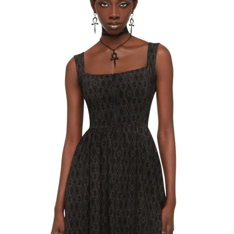 FIVE BRAND NEW KILLSTAR - MORTALIS - BLACK TARTAN WOMEN'S DRESS SIZE MAY VARY