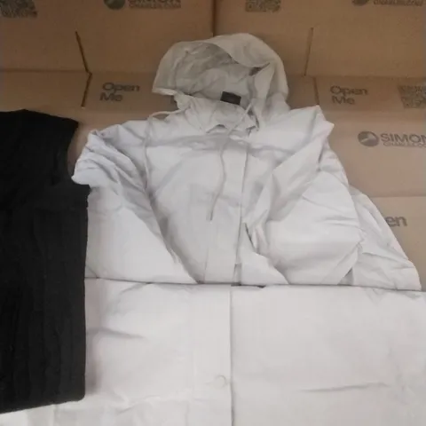 PALLET OF BRAND NEW WOMENS QUALITY DESIGNER CLOTHES APPROXIMATELY 120 TO INCLUDE; COATS, JACKETS, TOPS ETC