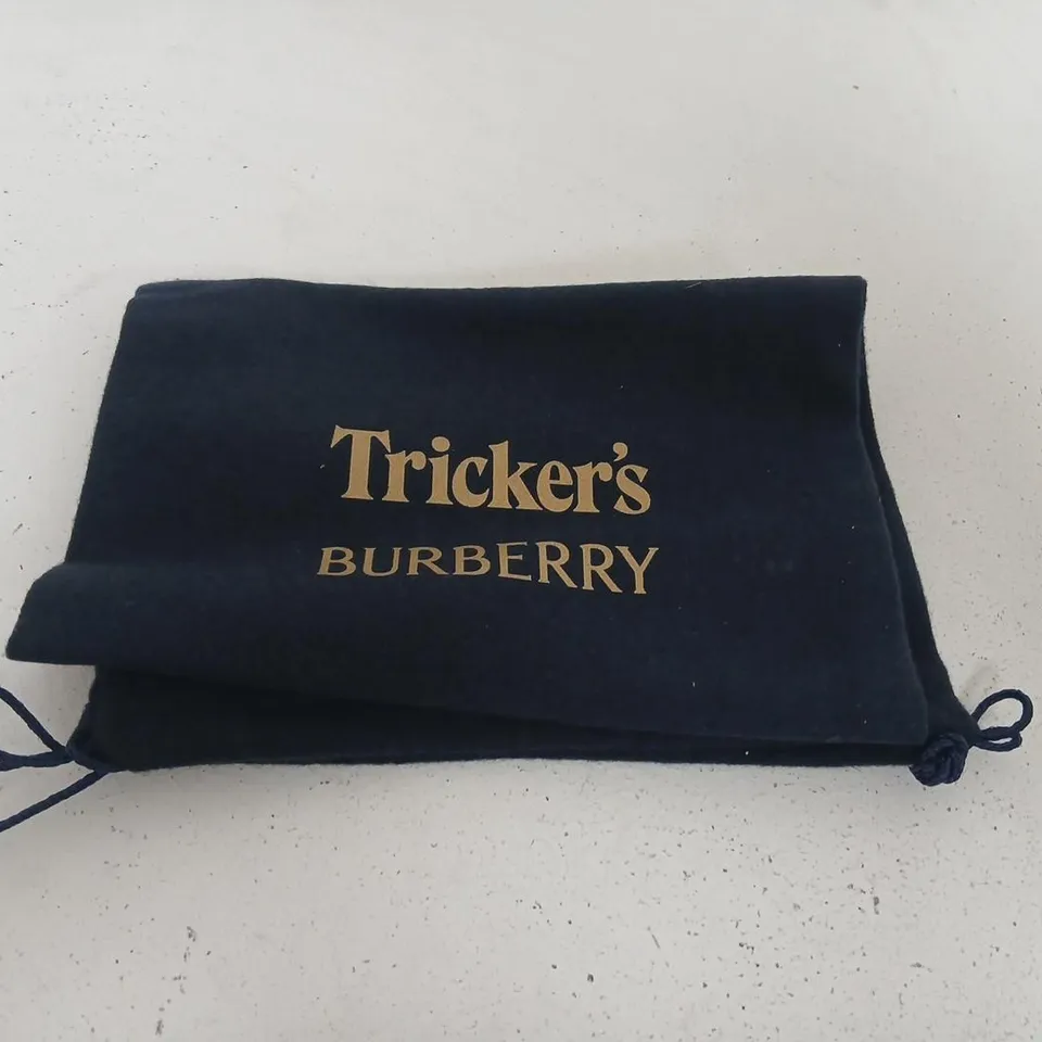 BURBERRY X TRICKER'S DERBY SHOES – AUBERGINE LEATHER, UK 5