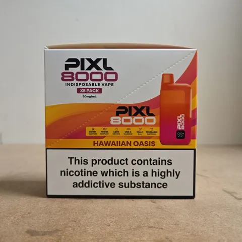 BOXED PIXL 8000 SET OF 5 VAPES