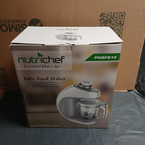 NUTRICHEF BABY FOOD MAKER – ELECTRIC BABY FOOD PROCESSOR, BLENDER & STEAMER (PKBFB18)