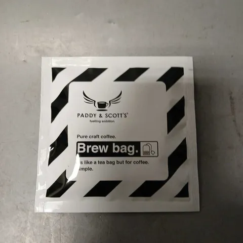 TOTE OF APPROXIMATELY 20 PADDY & SCOTT'S BREW BAG 