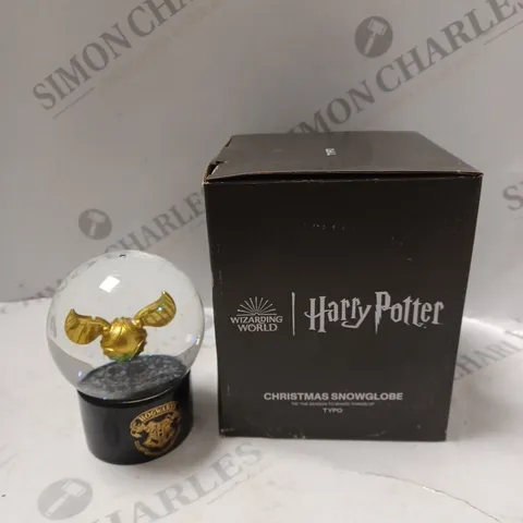 BOXED HARRY POTTER GOLDEN SNITCH SNOW GLOBE