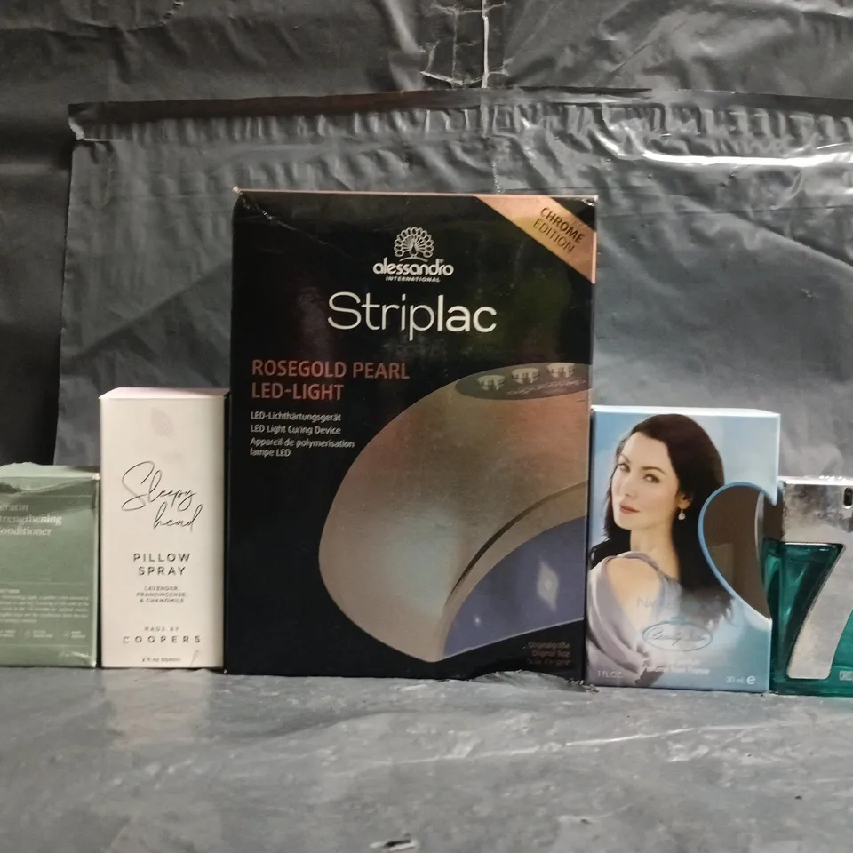 BOX OF APPROXIMATELY 25 ASSORTED COSMETIC ITEMS TO INCLUDE ALESSANDRO, NATALIE GLEBOVA, ETC - COLLECTION ONLY