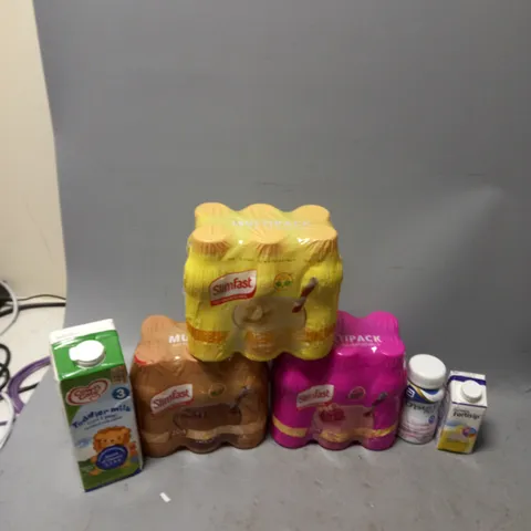 LOT OF APPROXMATELY 12 ITEMS TO INCLUDE - SLIMFAST CHOCOLATE, COW GATE TODDLER MILK, AND FORTISIP ETC.