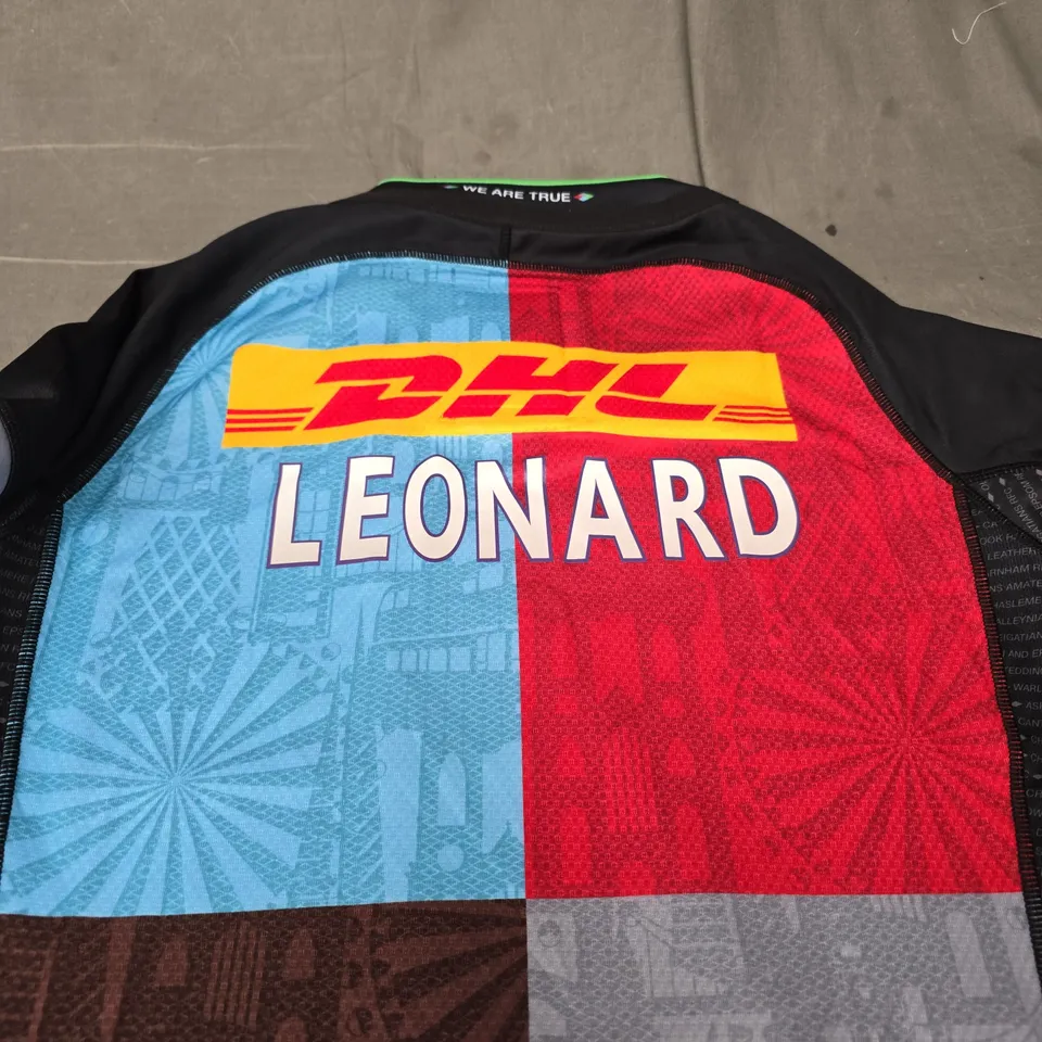HARLEQUINS RUGBY JERSEY - SIZE 16