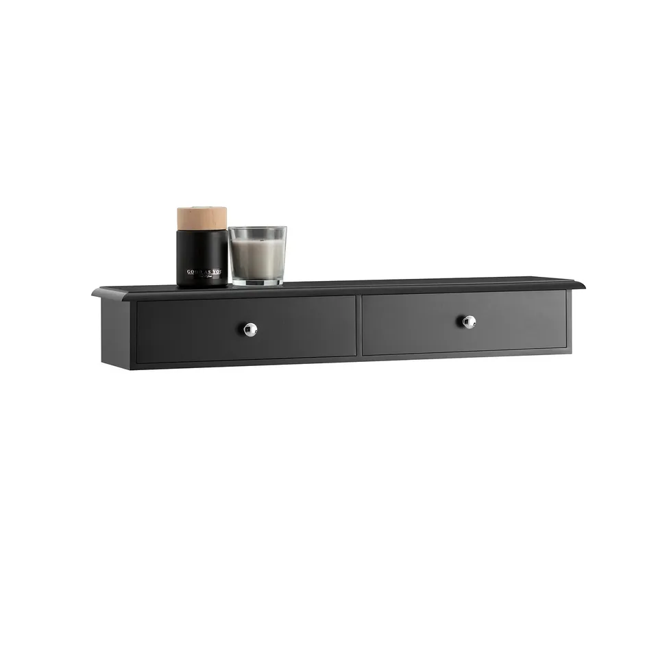 BOXED SOBUY WALL SHELF - BLACK (1 BOX)