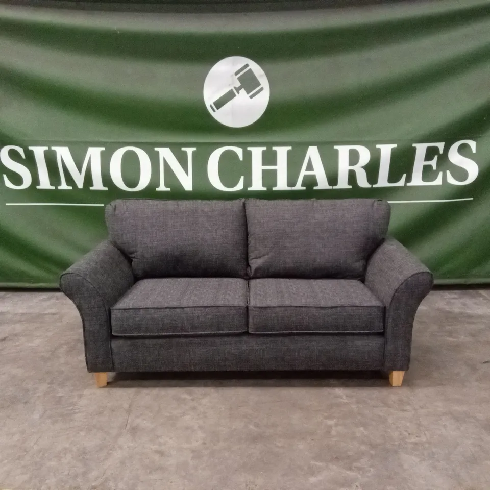 ALSOP 3 SEATER FABRIC SOFA - CHARCOAL RRP £749