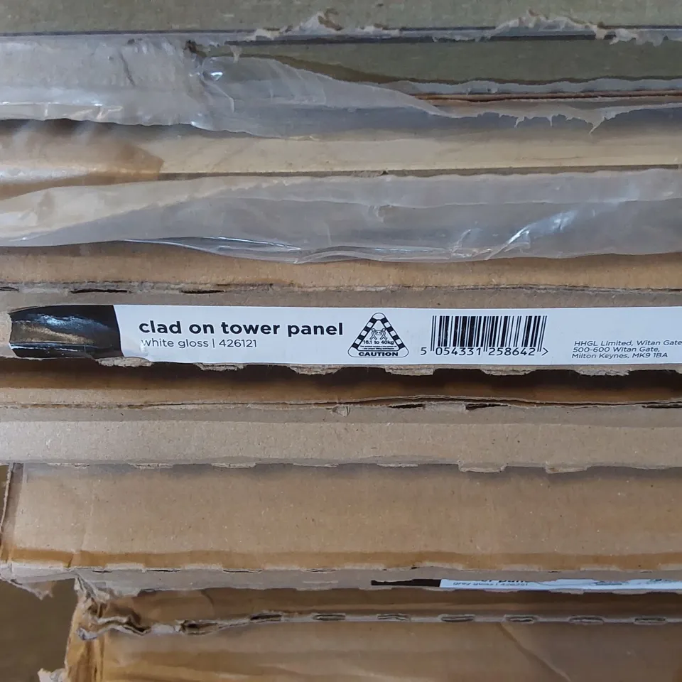 PALLET CONTAINING APPROXIMATELY 33 CLAD ON TOWER PANELS