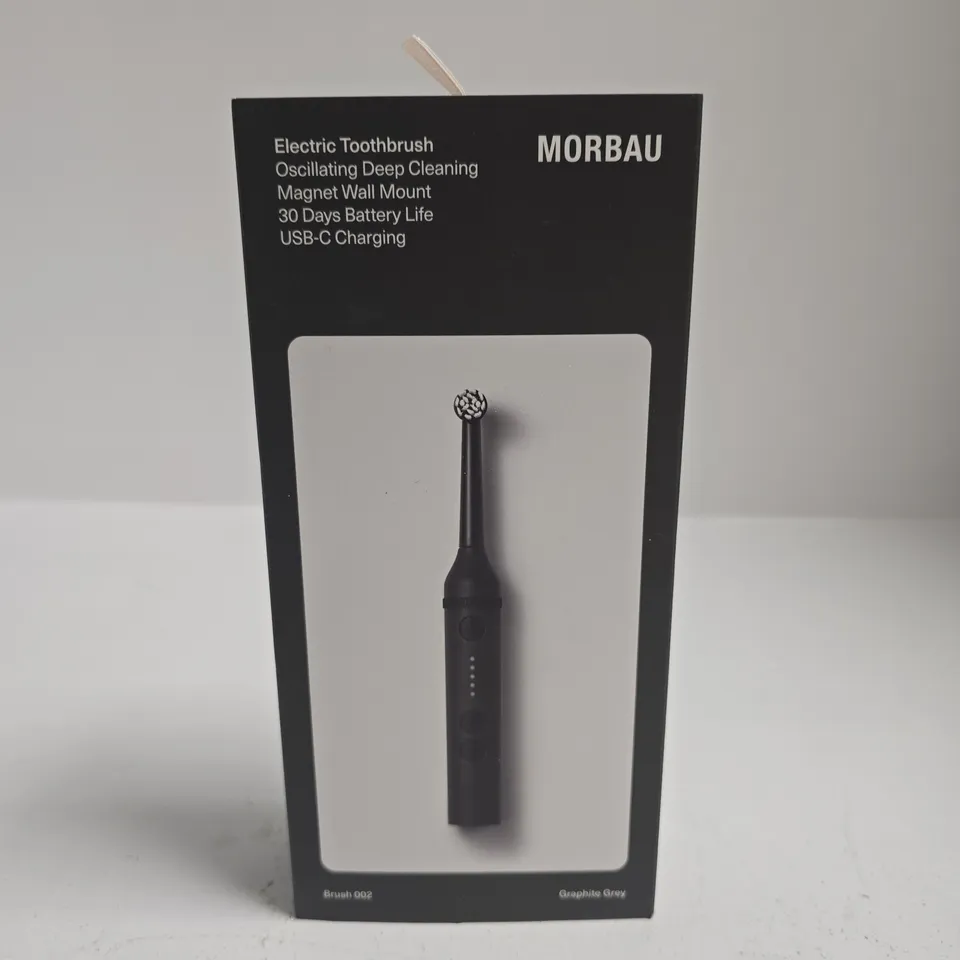 BOXED MORBAU ELECTRIC TOOTHBRUSH IN GRAPHITE GREY