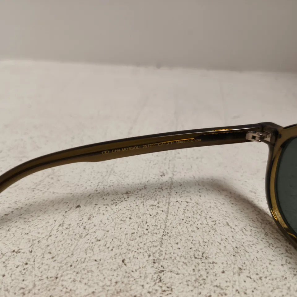MELLER SUNGLASSES WITH BROWN TORTOISESHELL FRAME AND DARK LENSES