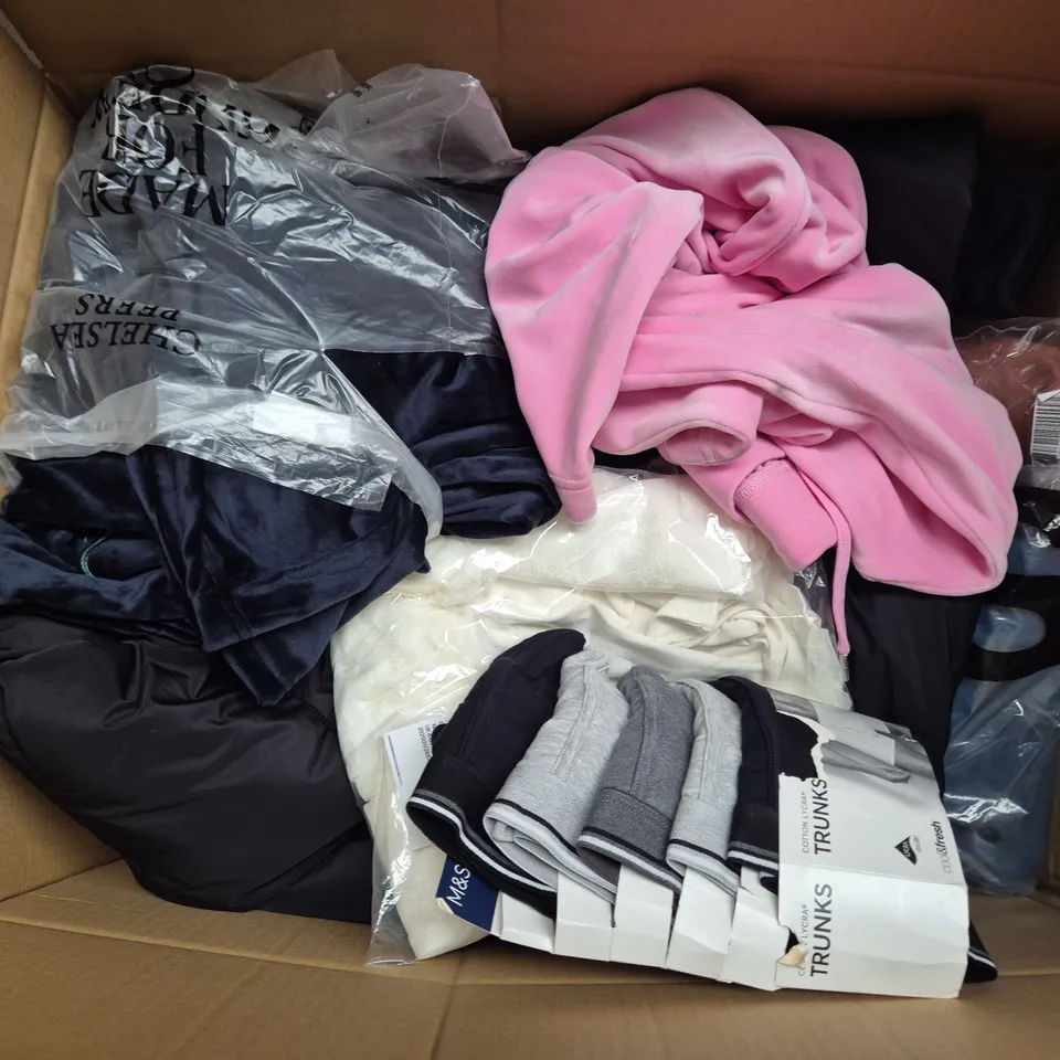 APPROXIMATELY 25 ASSORTED CLOTHING AND FASHION PRODUCTS IN VARIOUS STYLES AND SIZES - COLLECTION ONLY