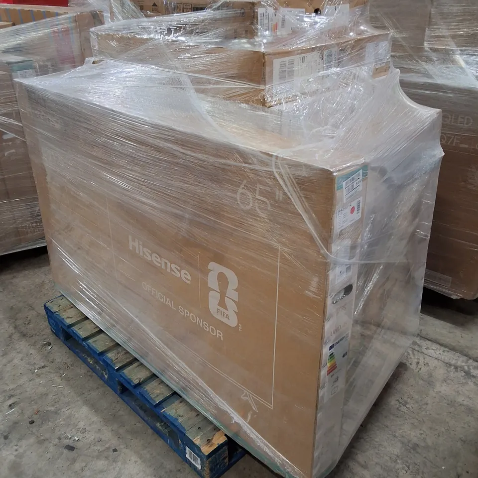 PALLET CONTAINING APPROXIMATELY 11 ASSORTED DAMAGED TVS