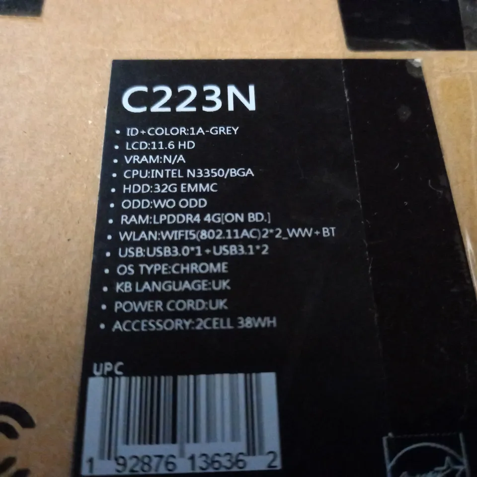 ASUS C223N INTEL INSIDE NOTEBOOK PC