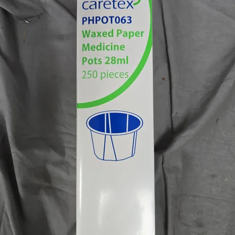 APPROXIMATELY 15 PACKS OF CARETEX WAXED PAPER MEDICINE POTS - 250 PER PACK