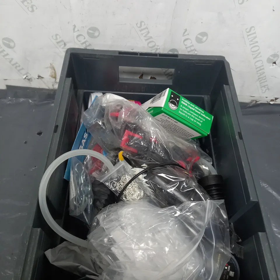 APPROXIMATELY 10  ASSORTED HOUSEHOLD ITEMS TOO INCLUDE THE PINK STUFF , LIQUID INDICATOR , CLIPS, ETC 