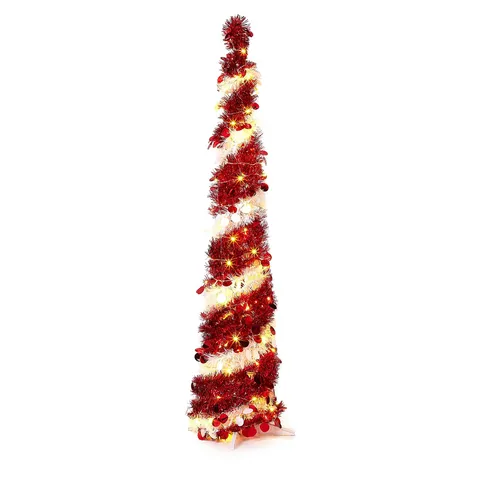BOXED HOME REFLECTIONS POP UP 5FT TINSEL TREE