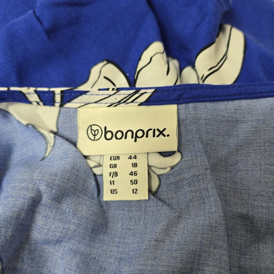 BONPRIX BLUE FLORAL DESIGN JUMPSUIT