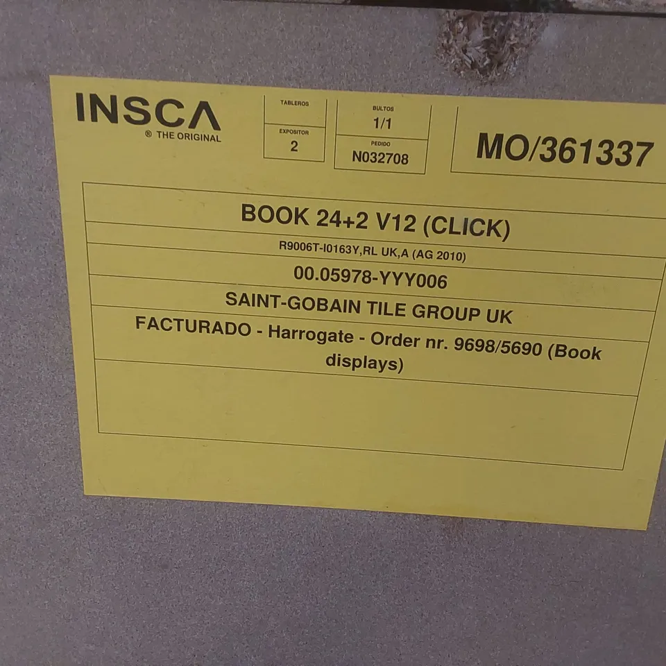 BOXED INSCA BOOK 24+2 TILE DISPLAY UNIT 