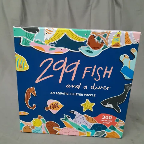 299 FISH AND A DIVER - AQUATIC CLUSTER PUZZLE