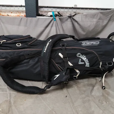 CALLAWAY GOLF BAG – BLACK WITH WHITE LOGO, CARRY STRAP