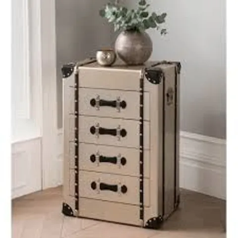 BRAND NEW BOXED HOMES DIRECT 365 4 DRAWER LUGGAGE TRUNK 