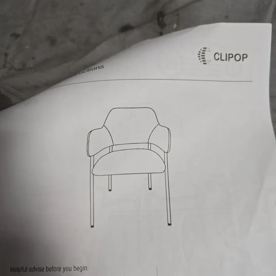 CLIPOP UPHOLSTERED CHAIR – DARK GREEN VELVET – BOXED 