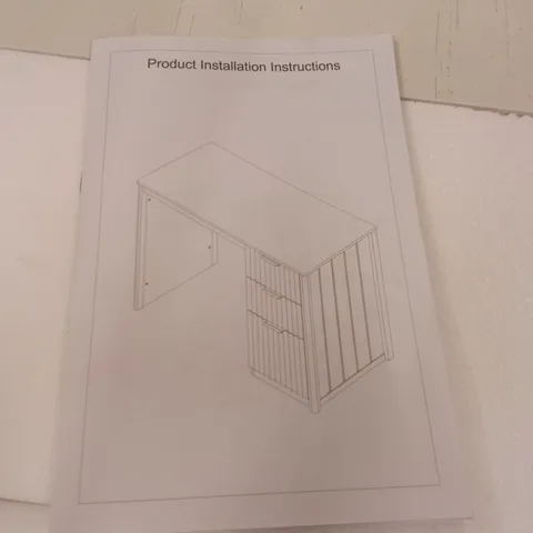 BOXED STORAGE DESK - WHITE (1 BOX)